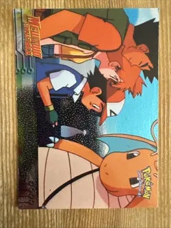 Pokemon Topps The Invitation #13 Mewtwo Strikes Back Black Logo Holo LP - Image 1