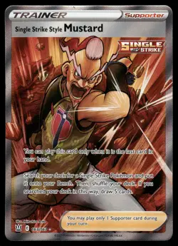 Single Strike Style Mustard (Full Art) 163/163 SWSH05: Battle Styles Pokemon - Image 1