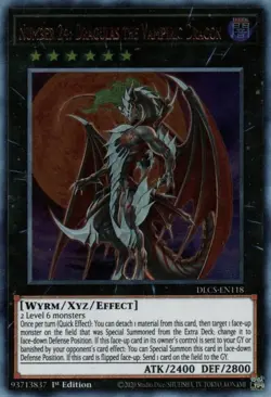Yugioh Number 24: Dragulas the Vampiric Dragon DLCS-EN118 1st Edition Ultra M/NM - Image 1