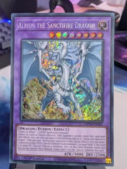 YuGiOh! Albion The Sanctifire Dragon MP24-EN082 Secret Rare 1st Ed - Image 1