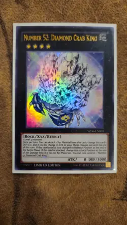 1x Number 52: Diamond Crab King - Ultra Limited - YZ06-EN001 - NM - YGO YuGiOh - Image 1