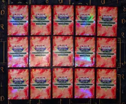 YUGIOH 15x World Championship Qualifier WCQ Sleeves 2025 OFFICIAL Konami - Image 1