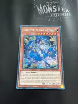 YUGIOH DIABELLZE THE ORIGINAL SINKEEPER PRISMATIC SECRET RARE MP25-EN063 1ST ED - Image 1