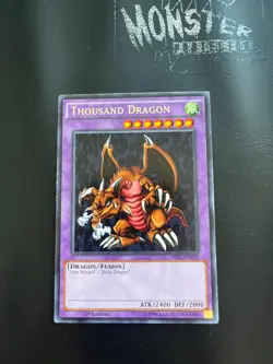 YUGIOH THOUSAND DRAGON RARE MIL1-EN039 1ST EDITION ALTERNATE ART - Image 1
