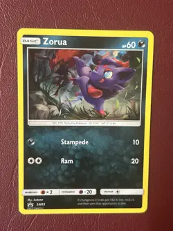 Pokemon TCG Zorua SM83 Black Star Promo Holo Card Near Mint NM - Image 1