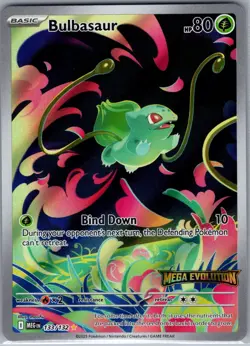 Bulbasaur - (Mega Evolution Stamped) 133/132 - Pokemon Card - NM - Image 1