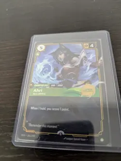 Riftbound League of Legends Ahri Alluring Promo Card 066/298 Exclusive English - Image 1