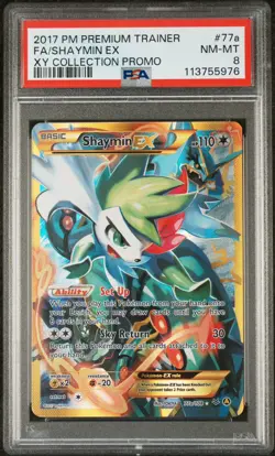 Pokemon Card PSA 8 Shaymin Ex 77a/108 XY Collection Promo 2017 Premium Trainer - Image 1