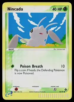 Pokemon Card - Nincada Dragon 66/97 Common Reverse Holo - Image 1
