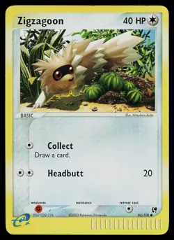 Pokemon Card - Zigzagoon Sandstorm 85/100 Common Reverse Holo - Image 1