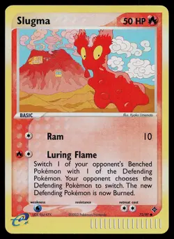 Pokemon Card - Slugma Dragon 72/97 Common Reverse Holo - Image 1