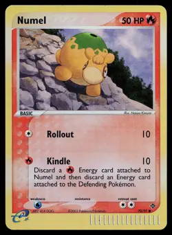 Pokemon Card - Numel Dragon 70/97 Common Reverse Holo - Image 1