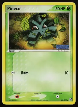 Pokemon Card - Pineco Unseen Forces 66/115 Reverse Holo Stamped - Image 1