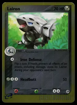 Pokemon Card - Lairon Sandstorm 41/100 Reverse Holo - Image 1