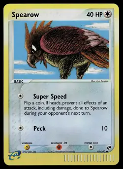 Pokemon Card - Spearow Sandstorm 81/100 Common Reverse Holo - Image 1