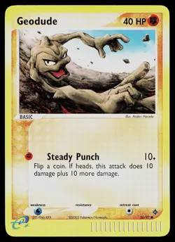 Pokemon Card - Geodude Dragon 56/97 Common Reverse Holo - Image 1