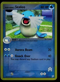 Pokemon Card - Team Aqua's Sealeo Team Magma vs Team Aqua 31/95 Reverse Holo - Image 1