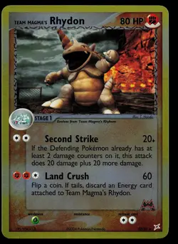 Pokemon Card - Team Magma's Rhydon Team Magma vs Team Aqua 22/95 Reverse Holo - Image 1