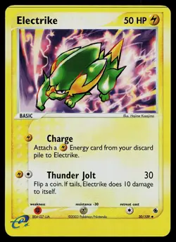 Pokemon Card - Electrike Ruby and Sapphire 30/109 Uncommon Reverse Holo - Image 1