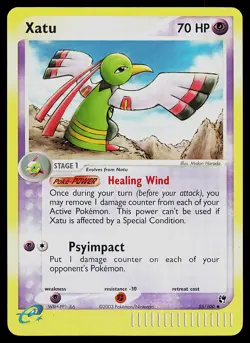 Pokemon Card - Xatu Sandstorm 55/100 Uncommon Reverse Holo - Image 1