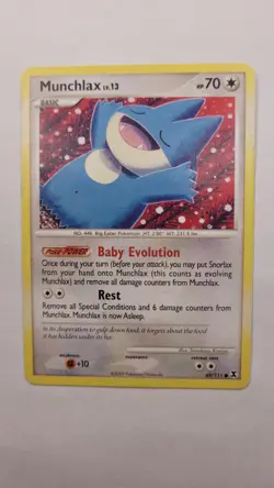 Munchlax 69/111 Pokemon Platinum Rising Rivals Card Common - Image 1