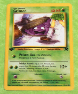 Vintage Pokemon Card First Edition Grimer 57/82 - Image 1