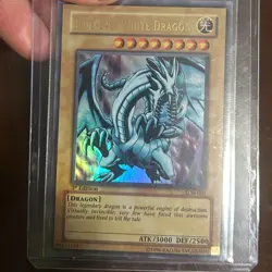 Blue Eyes White Dragon LOB-001 1st Edition Asian-English Yu-Gi-Oh Card - Image 4