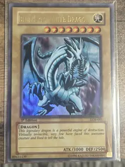 Blue Eyes White Dragon LOB-001 1st Edition Asian-English Yu-Gi-Oh Card - Image 5