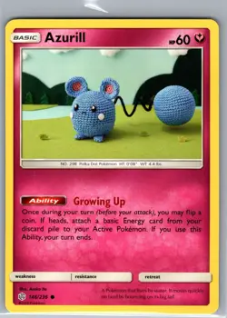 Azurill 146/236 Non Holo SM - Cosmic Eclipse - Pokemon Card - NM - Image 1