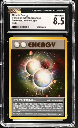 CGC 8.5 Miracle Energy Japanese Neo Destiny Holo Pokemon Card - Image 1
