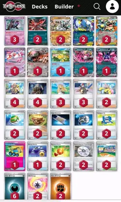 Mega Absol Ex & Mega Kangaskhan Pokemon Tord Reklev Mega Absol Box 60 Card Deck - Image 2