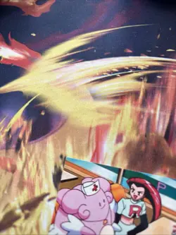 2001 Vintage, Authentic TOPPS Screen Snap Pokemon Card Blissey Surprise! Snap 27 - Image 2