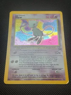 2000 Pokemon TCG Card Mew WOTC Black Star Promo 9 Holo - Image 2