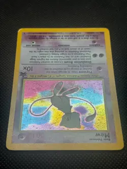 2000 Pokemon TCG Card Mew WOTC Black Star Promo 9 Holo - Image 3
