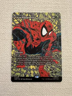Arachnogenesis M0031 (Borderless) Marvel Eternal Spider-Man MTG NM - Image 1