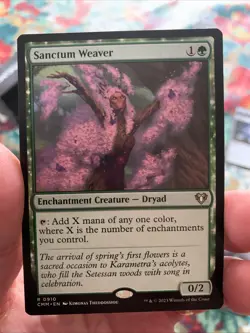 1x SANCTUM WEAVER - CMM - MTG - Magic the Gathering - Image 1