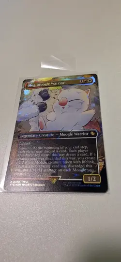 Mog, Moogle Warrior (Borderless) (Chocobo Track Foil) MTG: Final Fantasy NM - Image 2