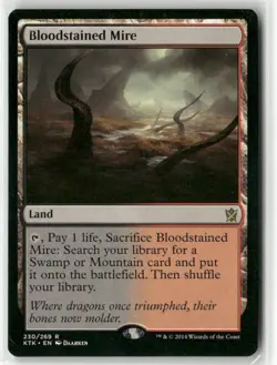 Magic The Gathering - Khans of Tarkir Bloodstained Mire #230 - Image 1