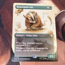Badgermole Cub X1 Mtg Avatar TLA Nm Borderless - Image 1
