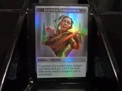 MTG Foil: Ellywick Tumblestrum/Dog Illusion Token - Image 1