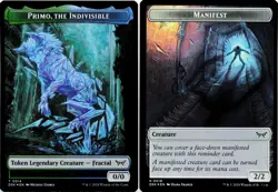 Primo, the Indivisible / Manifest (Token) - FOIL - MTG Duskmourn - Image 1