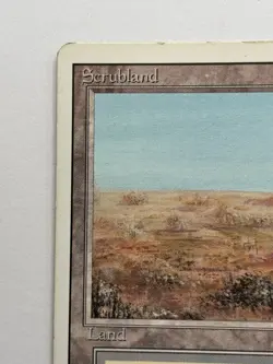 Scrubland Revised Edition Rare - MTG Magic The Gathering DM - Image 3
