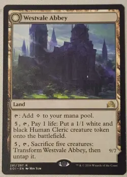 MTG Magic [x1] Westvale Abbey [x1] Shadows over Innistrad M/NM - Image 1