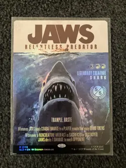 Magic MTG - Jaws, Relentless Predator (Rainbow Foil) - Secret Lair Drop - Image 1