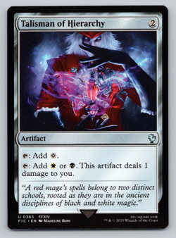 Talisman of Hierarchy - Commander: Final Fantasy MTG - Image 1