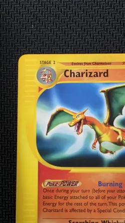 Pokemon Expedition Base Set Charizard 40/165 Non-Holo Rare E-Reader - Image 2