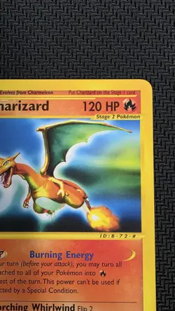 Pokemon Expedition Base Set Charizard 40/165 Non-Holo Rare E-Reader - Image 3