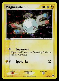 Pokemon Card - Magnemite FireRed & LeafGreen 68/112 Reverse Holo - Image 1