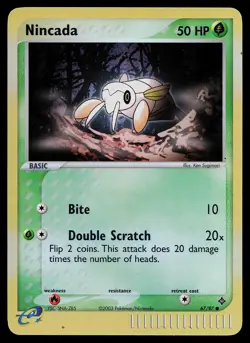 Pokemon Card - Nincada Dragon 67/97 Common Reverse Holo - Image 1