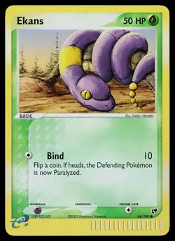 Pokemon Card - Ekans Sandstorm 64/100 Common Reverse Holo - Image 1